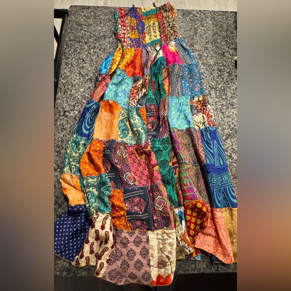 Patchwork Maxi Dress